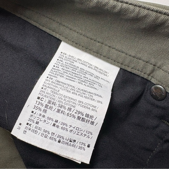 Arc’teryx Levon Pant Men’s 34 Green Cotton Nylon Blend Technical Outdoor Gear - Picture 6 of 10